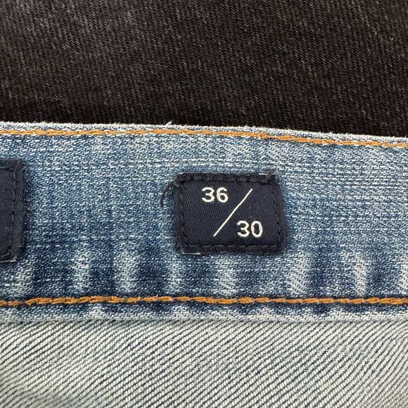 Lucky Brand 181 Relaxed Straight Jeans Mens 36*30 Medium Wash Stretch Pockets - Picture 7 of 16